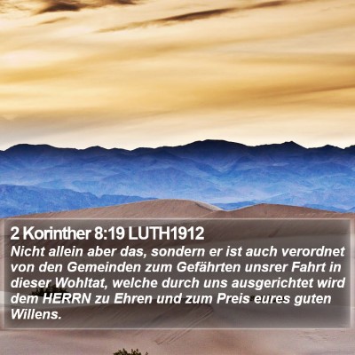 2 Korinther 8:19 LUTH1912 Bible Verse Image