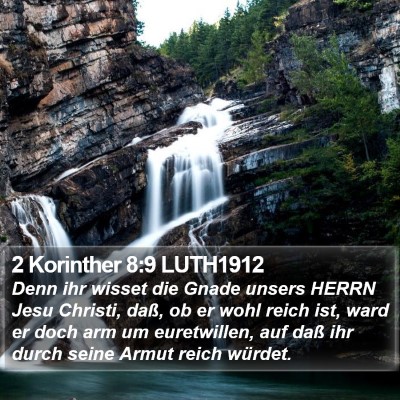 2 Korinther 8:9 LUTH1912 Bible Verse Image