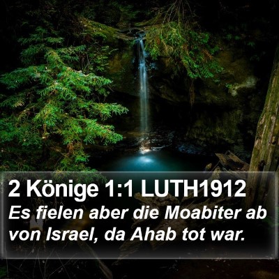 2 Könige 1:1 LUTH1912 Bible Verse Image