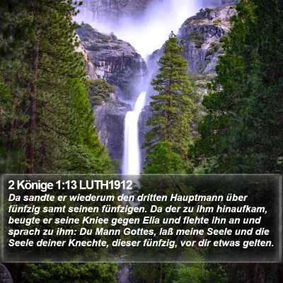 2 Könige 1:13 LUTH1912 Bible Verse Image