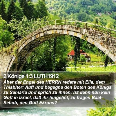 2 Könige 1:3 LUTH1912 Bible Verse Image