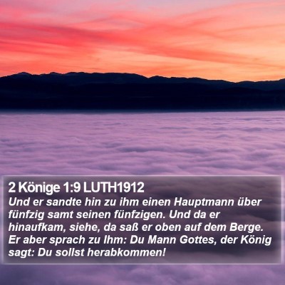 2 Könige 1:9 LUTH1912 Bible Verse Image