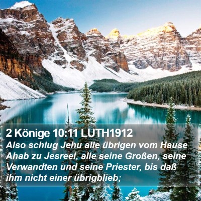 2 Könige 10:11 LUTH1912 Bible Verse Image