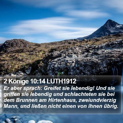 2 Könige 10:14 LUTH1912 Bible Verse Image
