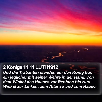 2 Könige 11:11 LUTH1912 Bible Verse Image