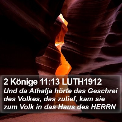 2 Könige 11:13 LUTH1912 Bible Verse Image
