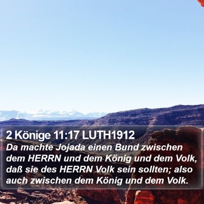 2 Könige 11:17 LUTH1912 Bible Verse Image