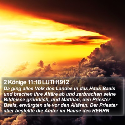 2 Könige 11:18 LUTH1912 Bible Verse Image