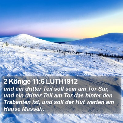 2 Könige 11:6 LUTH1912 Bible Verse Image