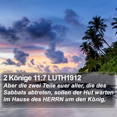 2 Könige 11:7 LUTH1912 Bible Verse Image
