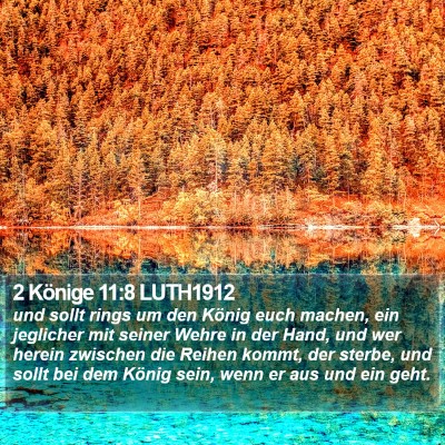 2 Könige 11:8 LUTH1912 Bible Verse Image