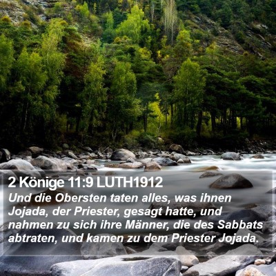 2 Könige 11:9 LUTH1912 Bible Verse Image