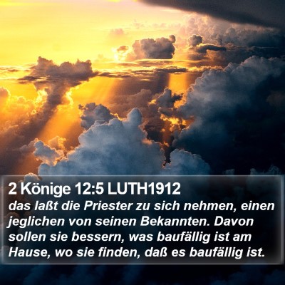 2 Könige 12:5 LUTH1912 Bible Verse Image