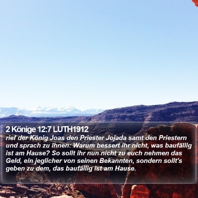 2 Könige 12:7 LUTH1912 Bible Verse Image