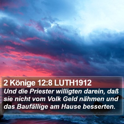 2 Könige 12:8 LUTH1912 Bible Verse Image