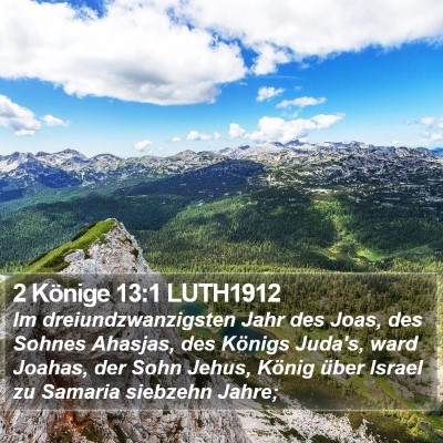 2 Könige 13:1 LUTH1912 Bible Verse Image