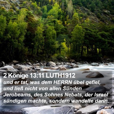 2 Könige 13:11 LUTH1912 Bible Verse Image