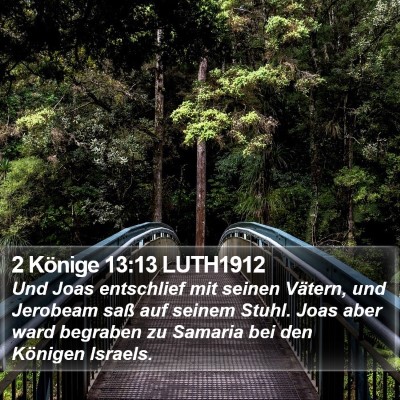 2 Könige 13:13 LUTH1912 Bible Verse Image
