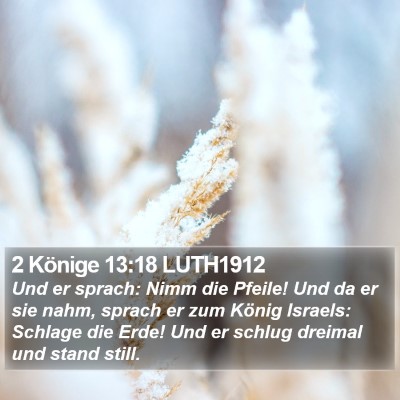 2 Könige 13:18 LUTH1912 Bible Verse Image
