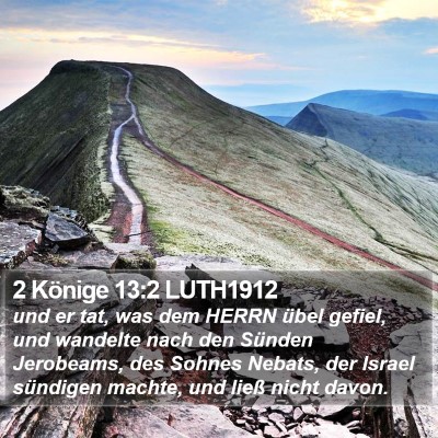 2 Könige 13:2 LUTH1912 Bible Verse Image
