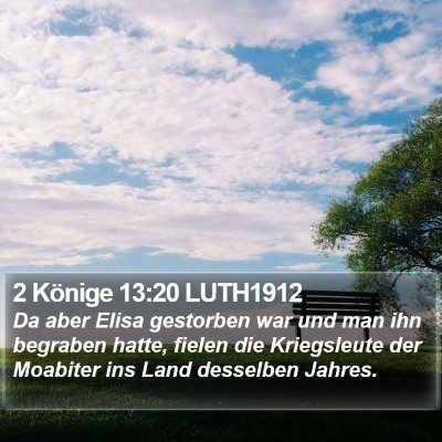 2 Könige 13:20 LUTH1912 Bible Verse Image