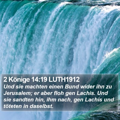 2 Könige 14:19 LUTH1912 Bible Verse Image