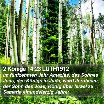2 Könige 14:23 LUTH1912 Bible Verse Image