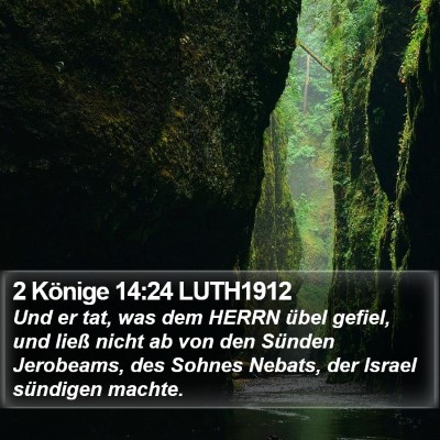 2 Könige 14:24 LUTH1912 Bible Verse Image