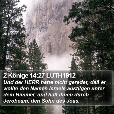 2 Könige 14:27 LUTH1912 Bible Verse Image