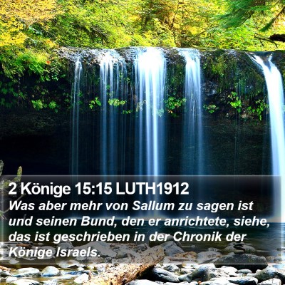 2 Könige 15:15 LUTH1912 Bible Verse Image