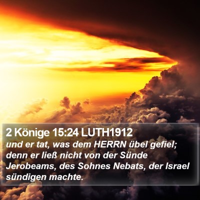 2 Könige 15:24 LUTH1912 Bible Verse Image