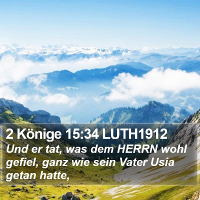 2 Könige 15:34 LUTH1912 Bible Verse Image
