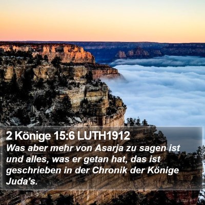 2 Könige 15:6 LUTH1912 Bible Verse Image