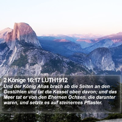 2 Könige 16:17 LUTH1912 Bible Verse Image