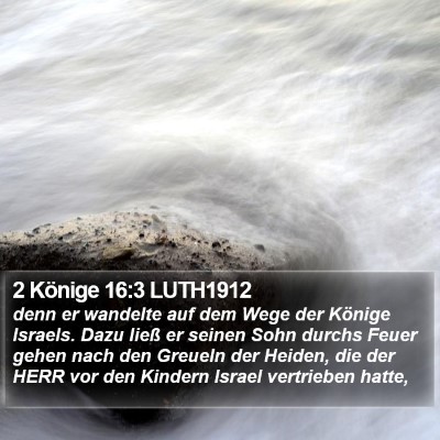2 Könige 16:3 LUTH1912 Bible Verse Image