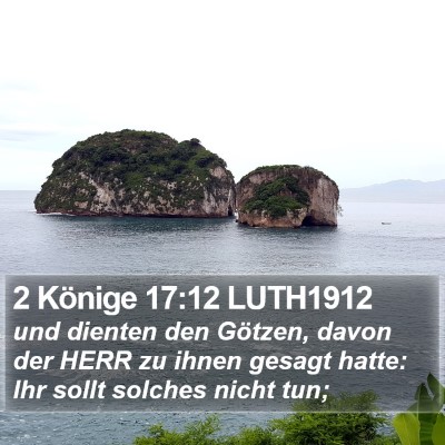 2 Könige 17:12 LUTH1912 Bible Verse Image