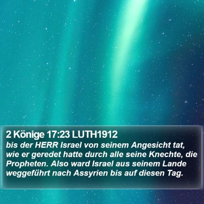 2 Könige 17:23 LUTH1912 Bible Verse Image