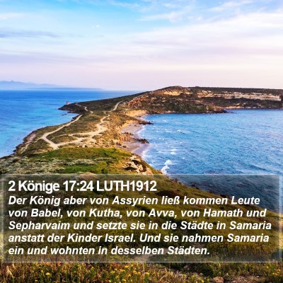 2 Könige 17:24 LUTH1912 Bible Verse Image