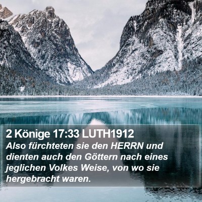 2 Könige 17:33 LUTH1912 Bible Verse Image