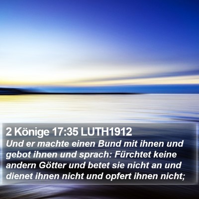 2 Könige 17:35 LUTH1912 Bible Verse Image
