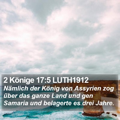 2 Könige 17:5 LUTH1912 Bible Verse Image