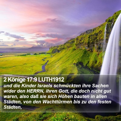 2 Könige 17:9 LUTH1912 Bible Verse Image