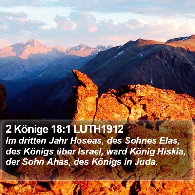 2 Könige 18:1 LUTH1912 Bible Verse Image