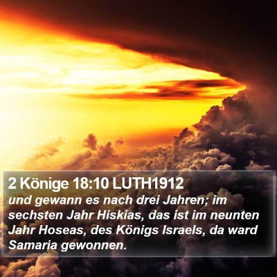 2 Könige 18:10 LUTH1912 Bible Verse Image