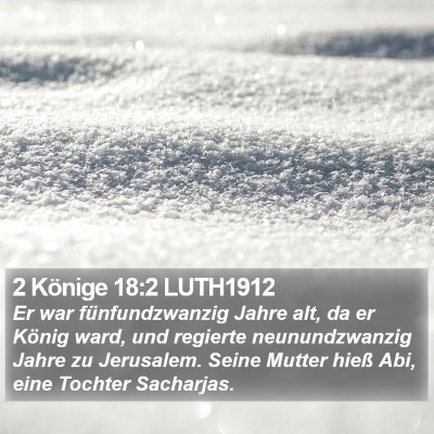 2 Könige 18:2 LUTH1912 Bible Verse Image