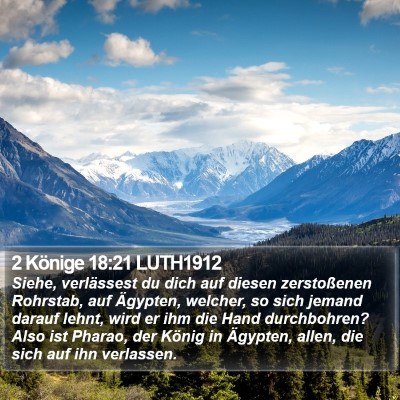 2 Könige 18:21 LUTH1912 Bible Verse Image