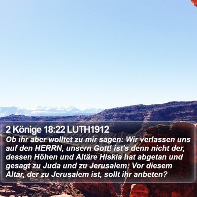 2 Könige 18:22 LUTH1912 Bible Verse Image
