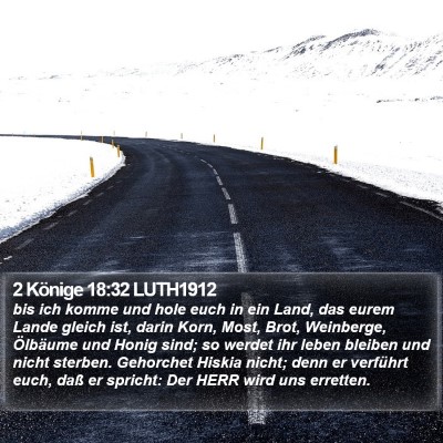 2 Könige 18:32 LUTH1912 Bible Verse Image