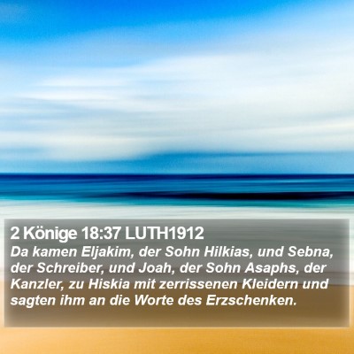 2 Könige 18:37 LUTH1912 Bible Verse Image