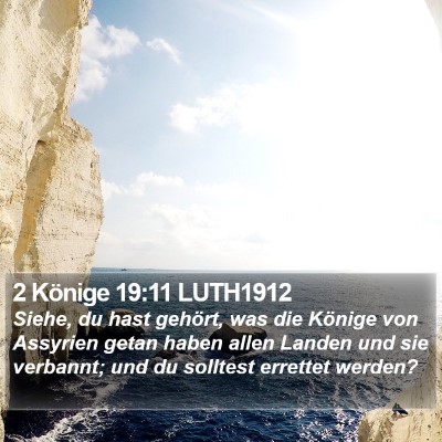2 Könige 19:11 LUTH1912 Bible Verse Image